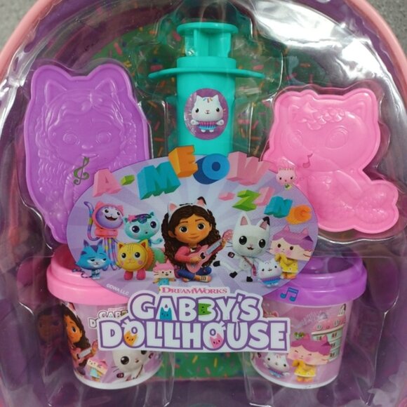 Backpack Bag Play Dough Toy Gabby's Dollhouse Netflix Set New - Picture 5 of 5